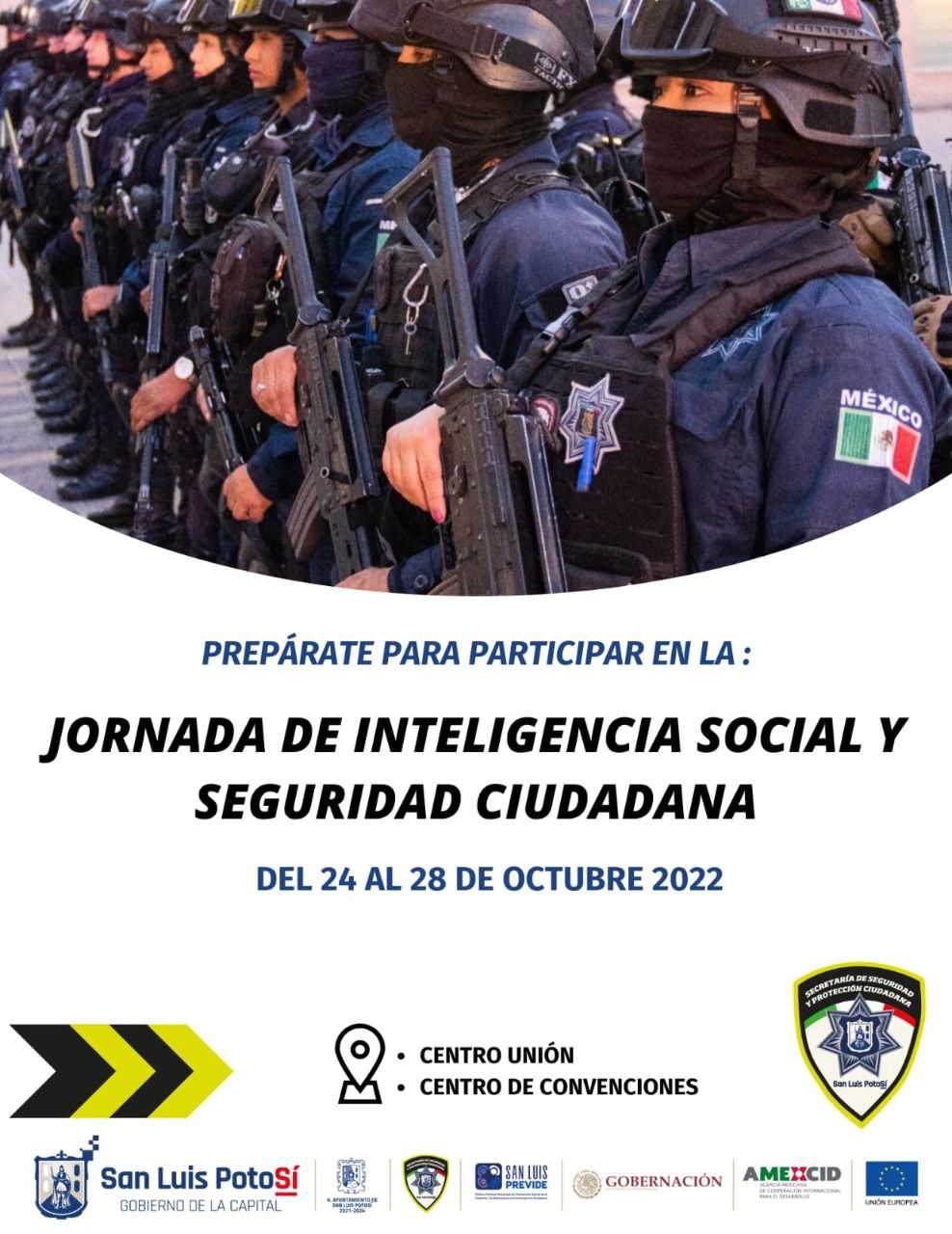Secretaría de Seguridad y Protección Ciudadana de la Capital invita a la Jornada de Inteligencia Social y Seguridad Ciudadana. 19 Oct 2022