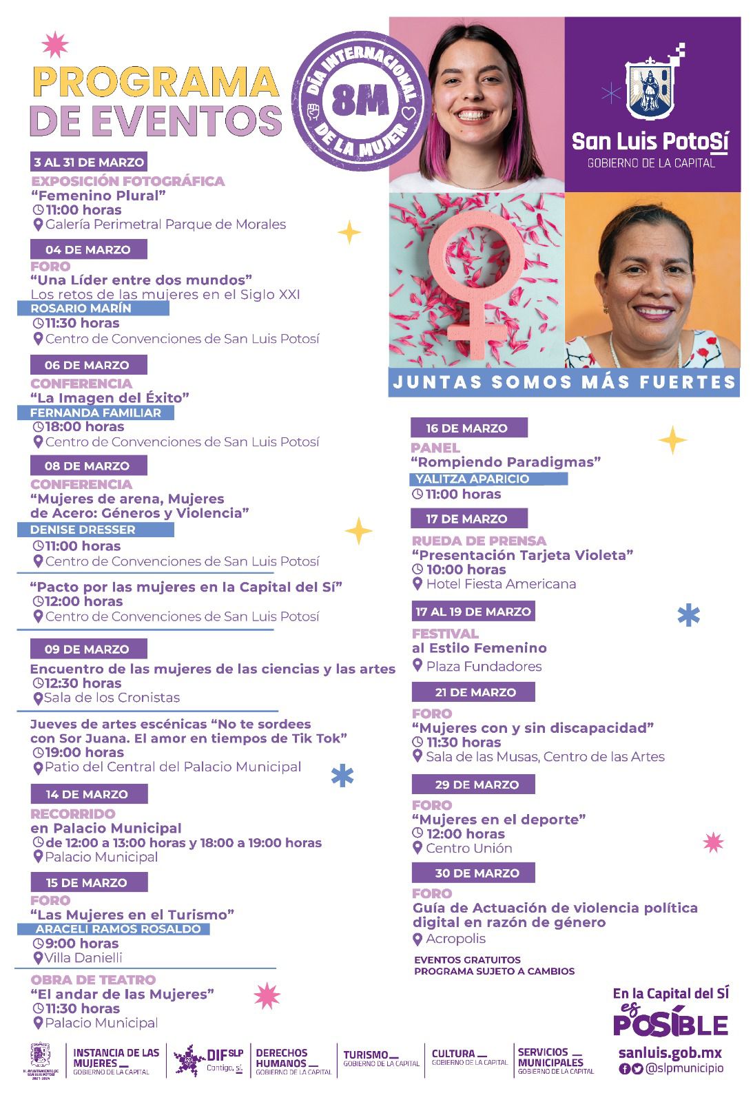 Gobierno de la Capital presenta un significativo programa para inspirar y empoderar a las mujeres potosinas