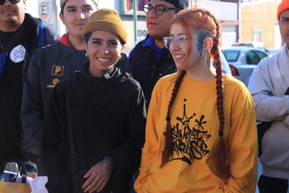 Alcalde Enrique Galindo promueve el talento de las artistas urbanas potosinas