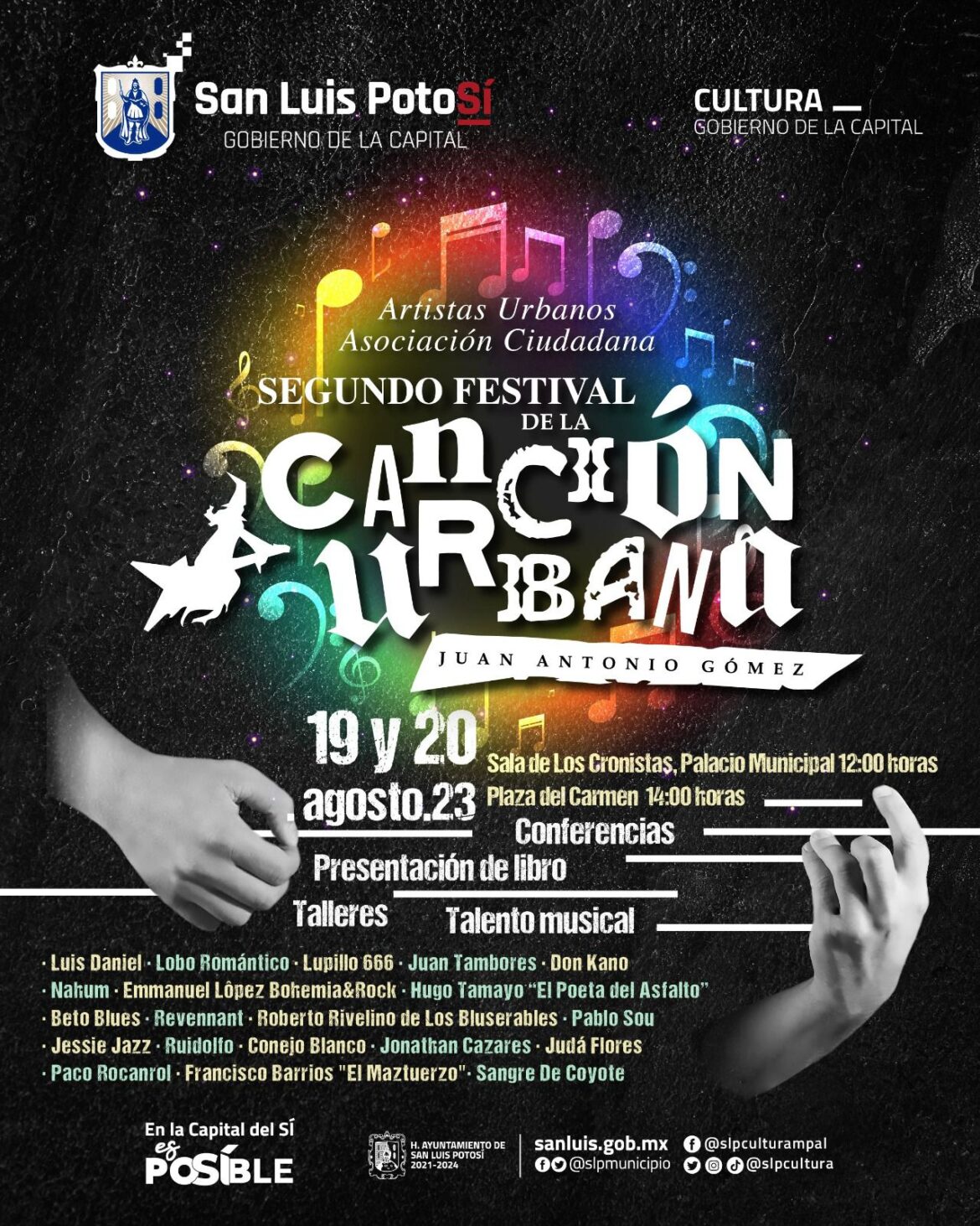 Gobierno de la Capital apoya al 2º. Festival de la Canción Urbana