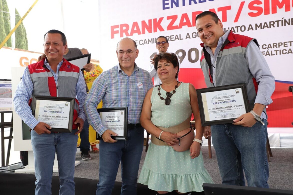 Alcalde Enrique Galindo entrega a la ciudadanía rehabilitación de la calle Frank Zarat, que completa nuevo eje vial al sur de SLP
