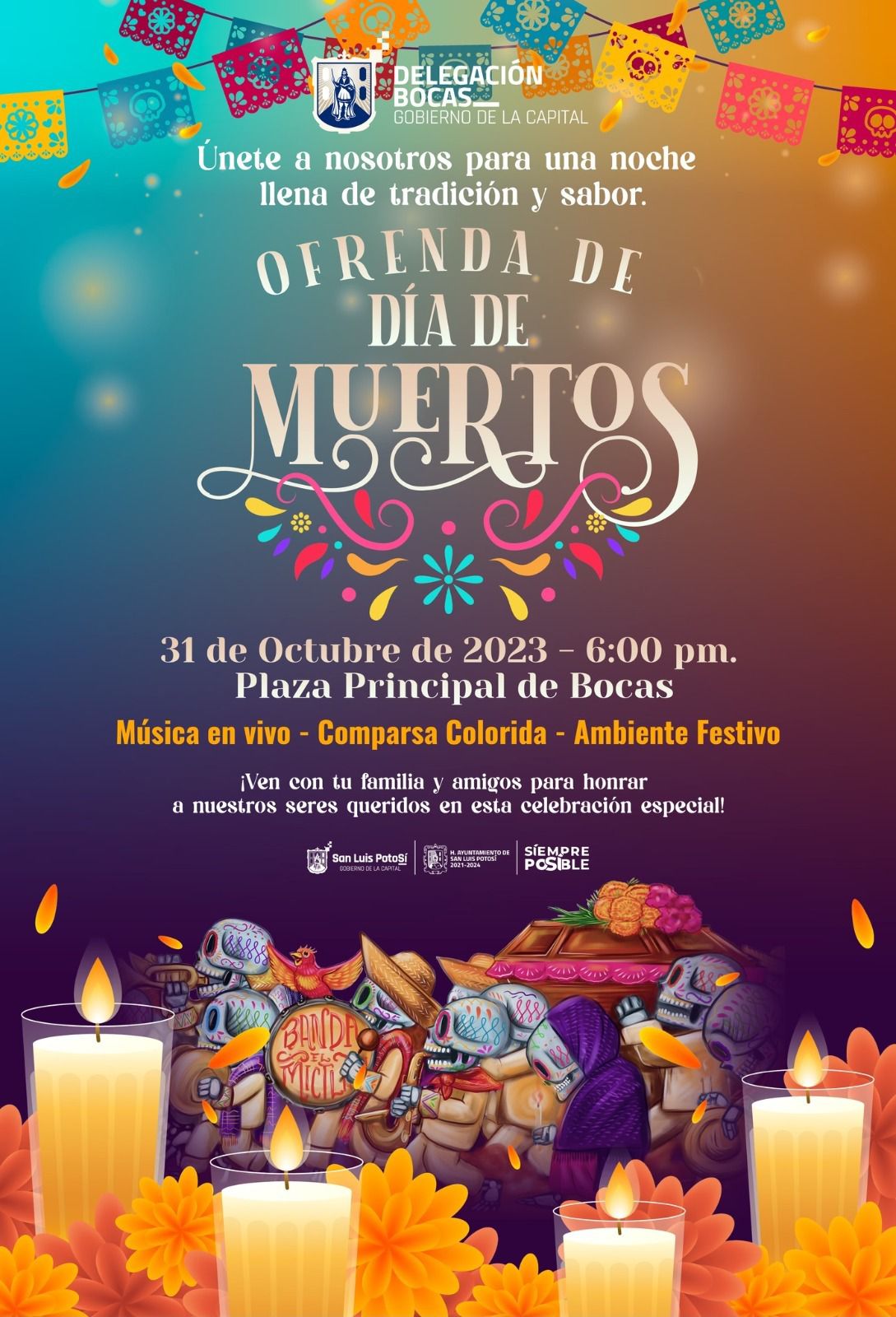 En la Delegación de Bocas Gobierno de la Capital promueve expresiones culturales y tradiciones entre la población