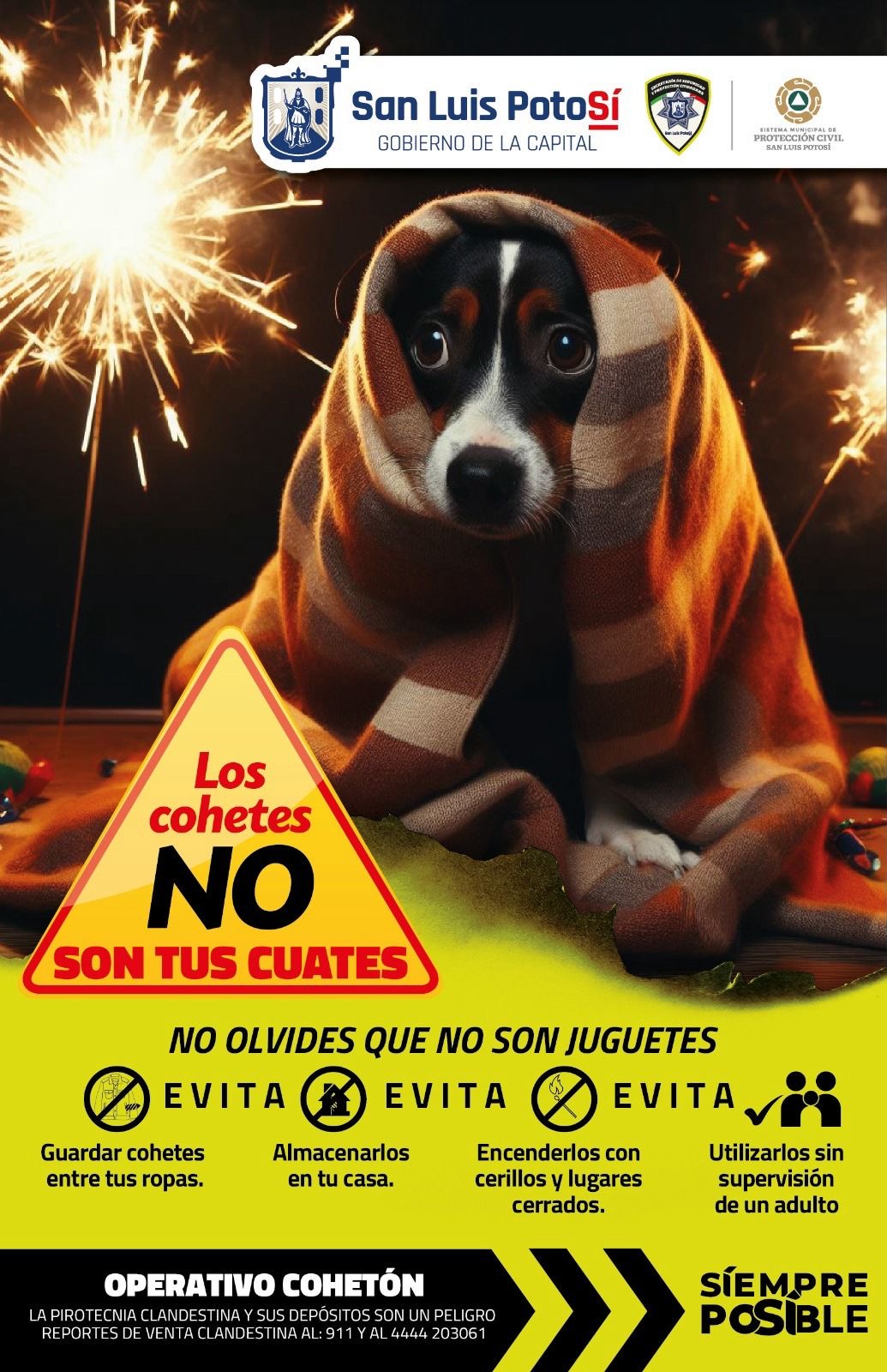 Protección Civil Municipal decomisa pirotecnia por venta fuera de las fechas permitidas