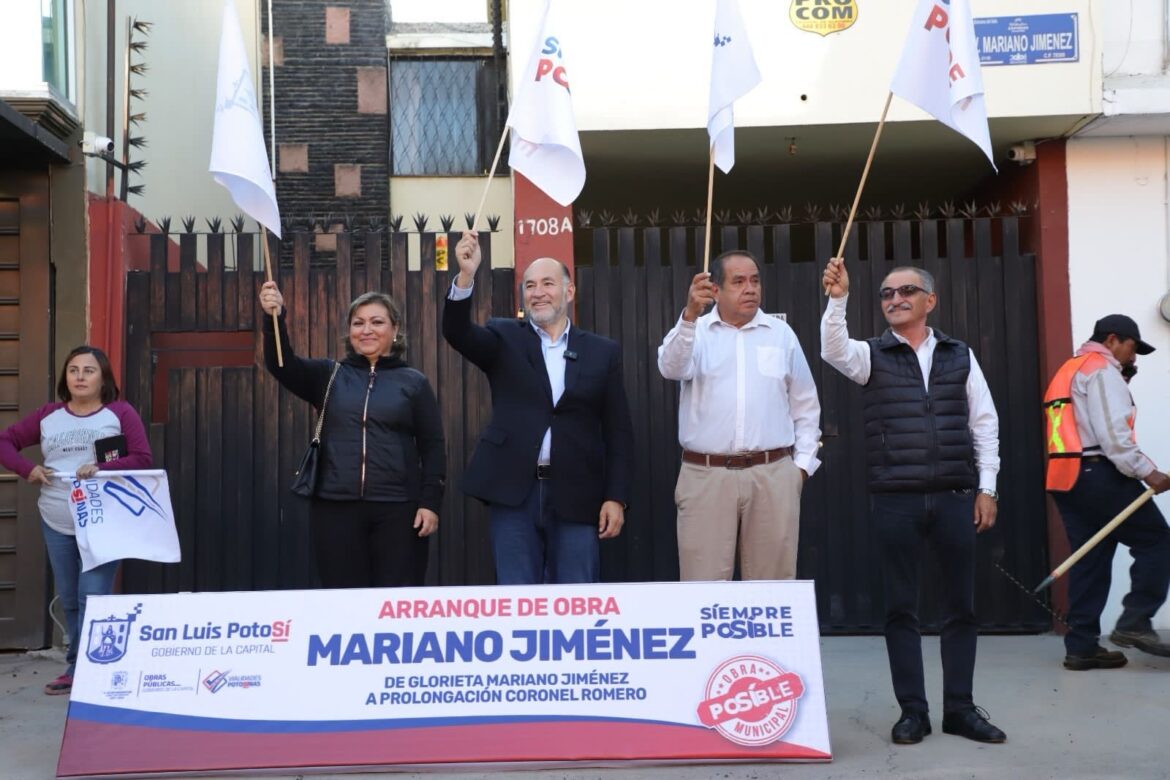Alcalde Galindo entrega primera etapa de Mariano Jiménez y arranca segunda; circuito vial completo conecta norte y sur de SLP