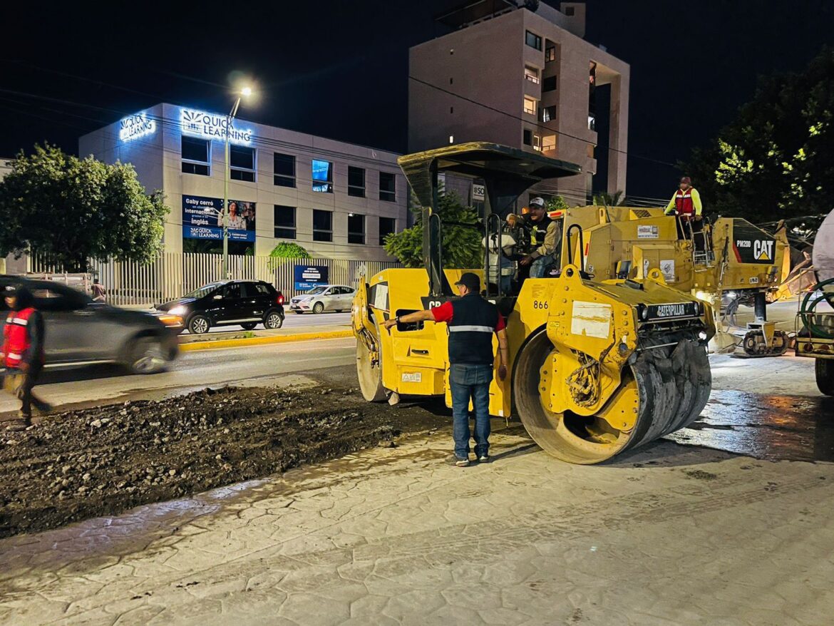 Ayuntamiento de SLP concluye repavimentación en avenida Carranza, luego de reparación de drenaje en colonia Polanco