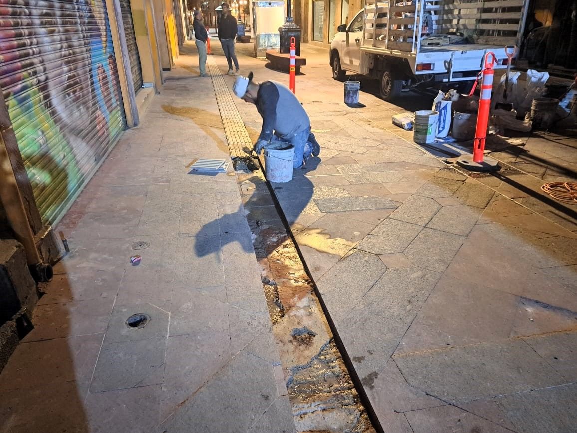 Avanzan obras de la Ruta de Accesibilidad en el Centro Histórico de San Luis Capital