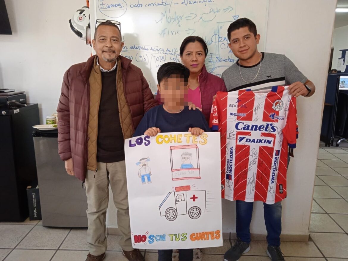 Gobierno de la Capital reitera invitación a niñas y niños para ganarse camisetas del Atlético de San Luis