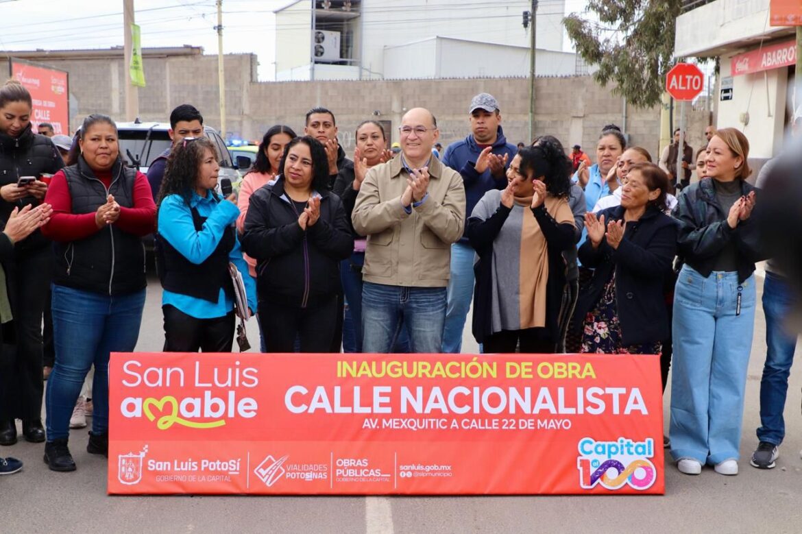 Nueva vialidad entrega Alcalde Galindo en la colonia El Rosedal