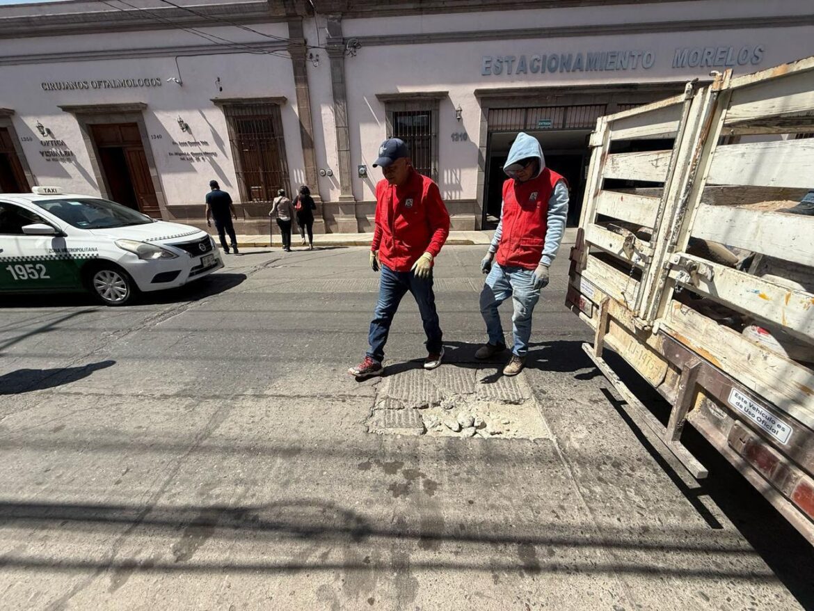 Ayuntamiento embellece el Centro Histórico de San Luis Capital, en preparación para Semana Santa
