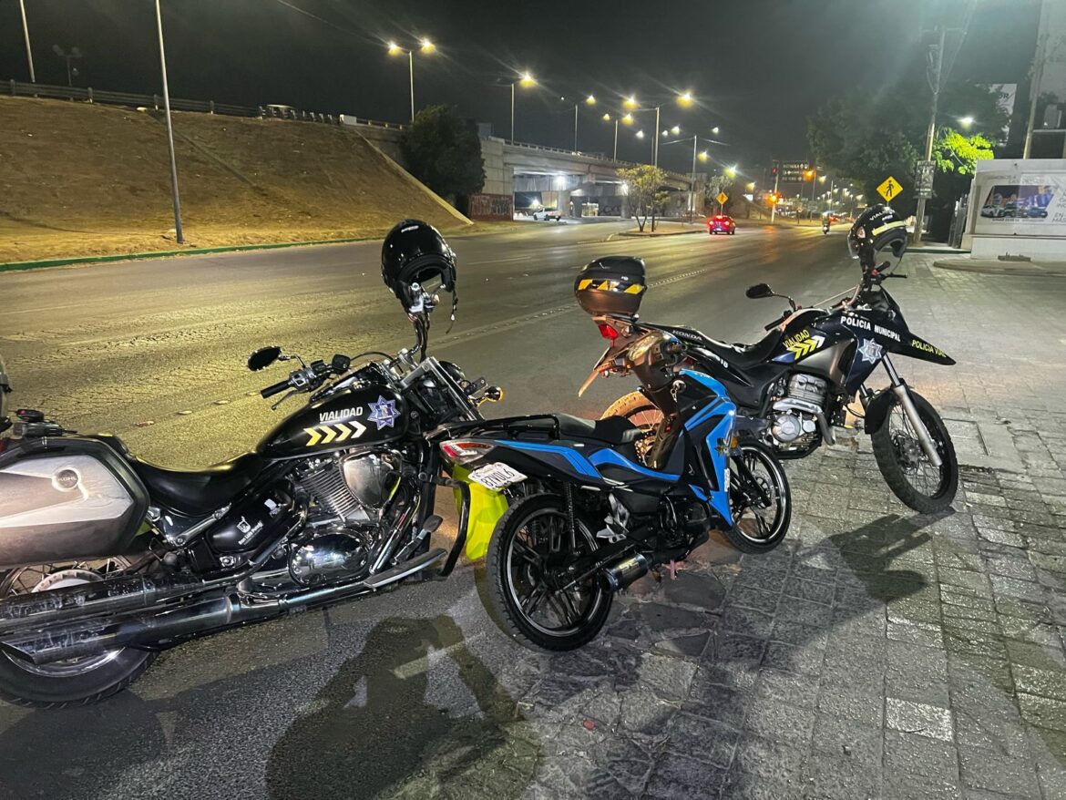 En operativo Conducción Segura, SSPC de la Capital inhibe conducción temeraria de motociclistas