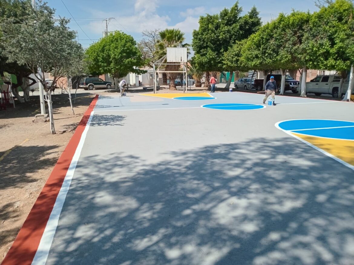 Gobierno Municipal rehabilita espacios deportivos en el norte de la ciudad