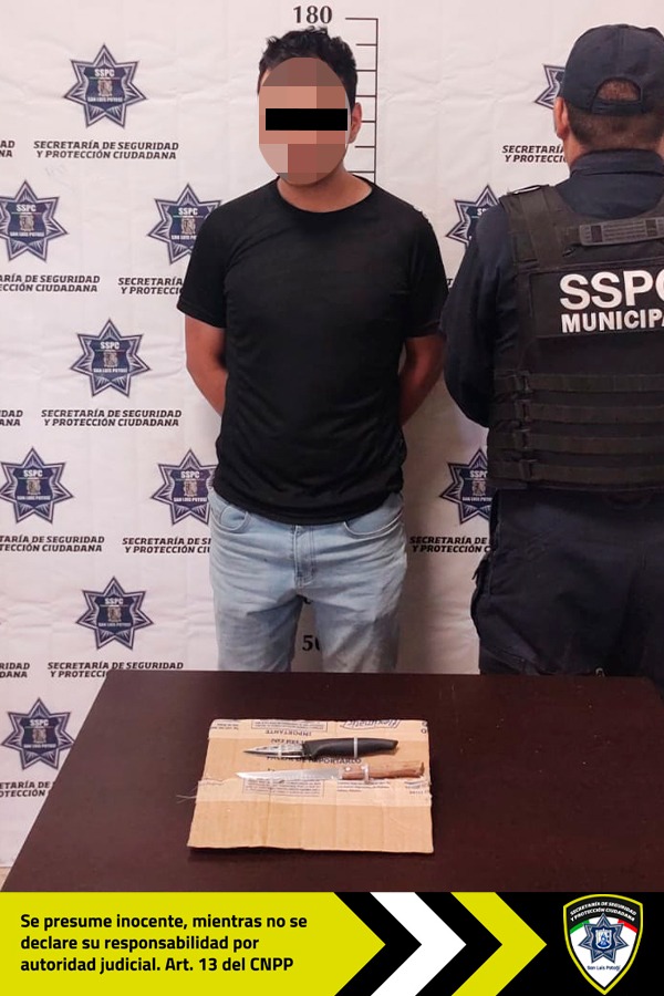 En la colonia Simón Díaz, SSPC Capitalina detiene a un hombre señalado por el delito de violencia familiar