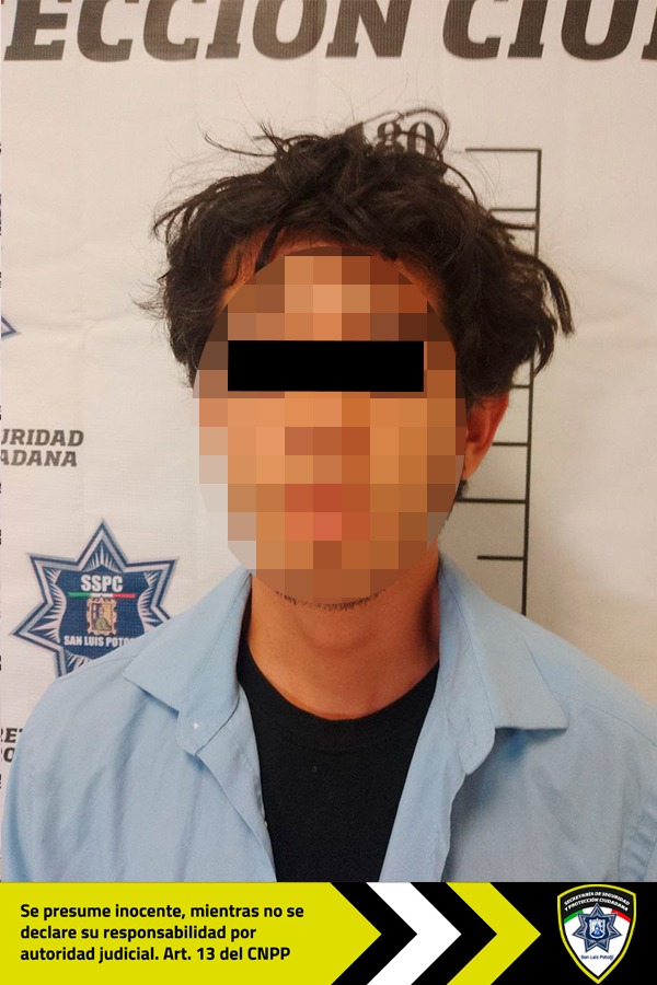 En el barrio de Tlaxcala, oficiales de Guardia Municipal detienen a hombre en posesión de marihuana