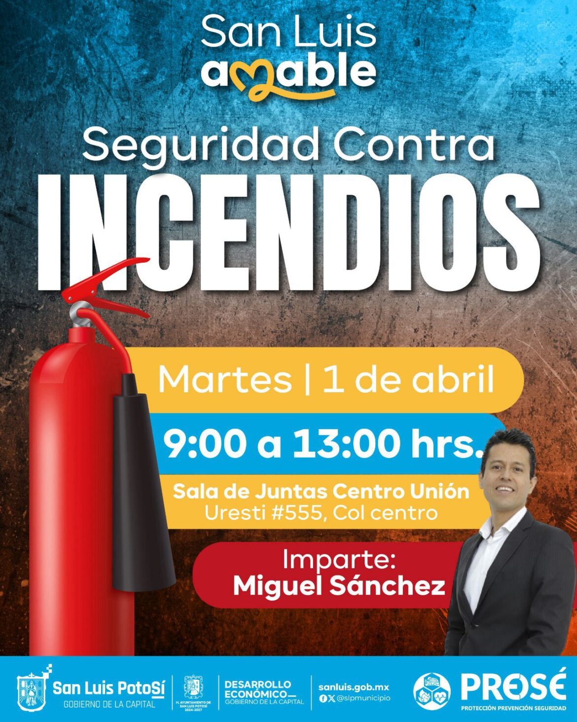 Dirección de Desarrollo Económico impulsa taller gratuito de seguridad contra incendios con el experto Miguel Sánchez