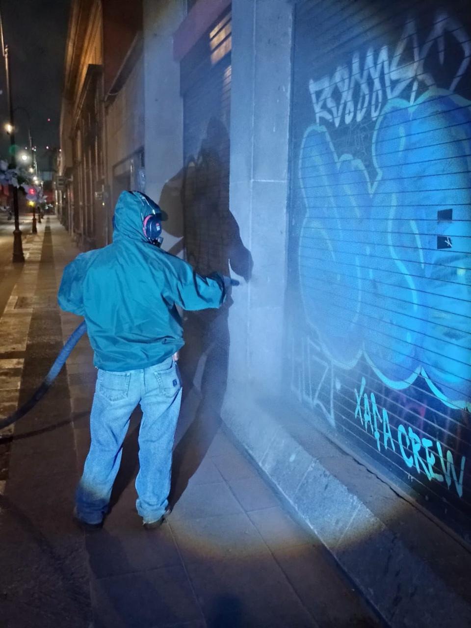 Mientras la ciudad dormía, el trabajo por un San Luis Amable seguía en marchas