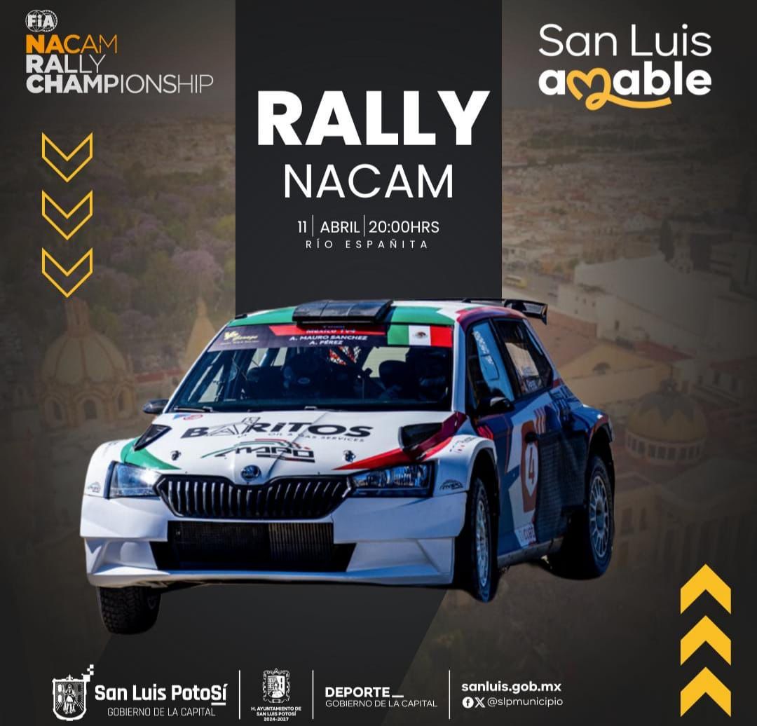 Llega la NACAM Rally Championship RAC 1000 a San Luis Capital, este viernes 11 de abril.   