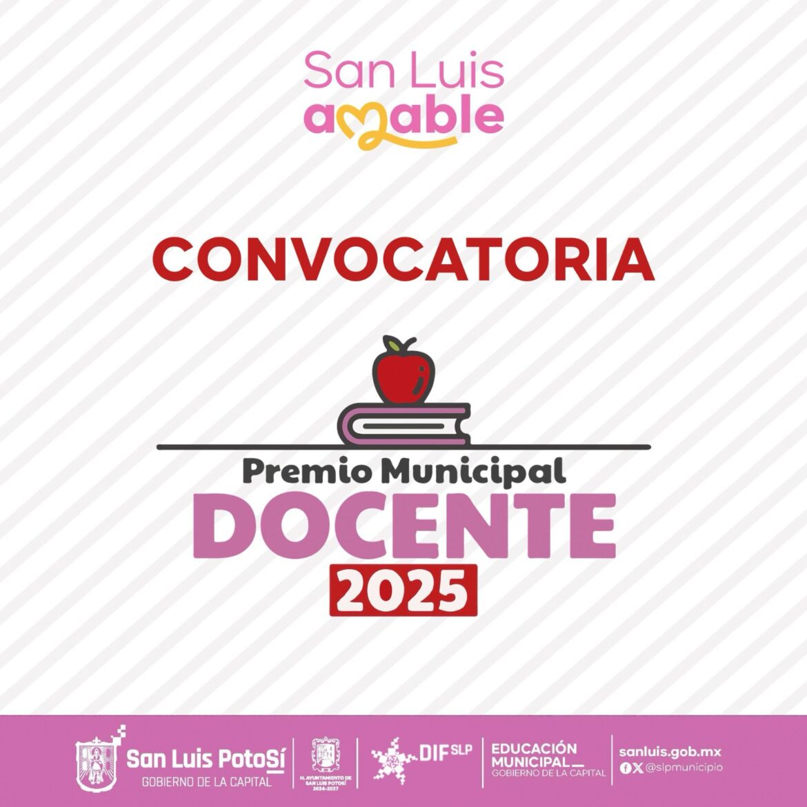 Exhortan a participar en el Premio Municipal Docente 2025