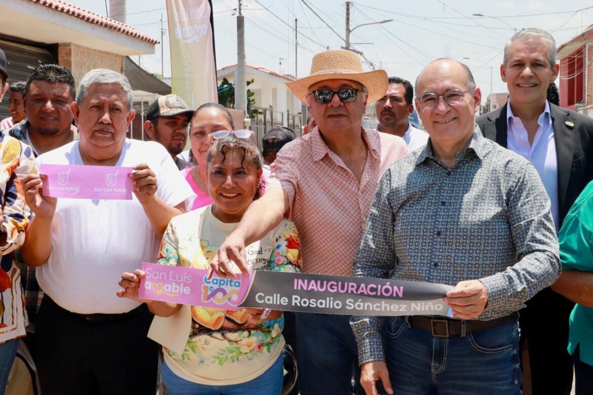 Entrega Alcalde Galindo nueva obra vial en la colonia B. Anaya