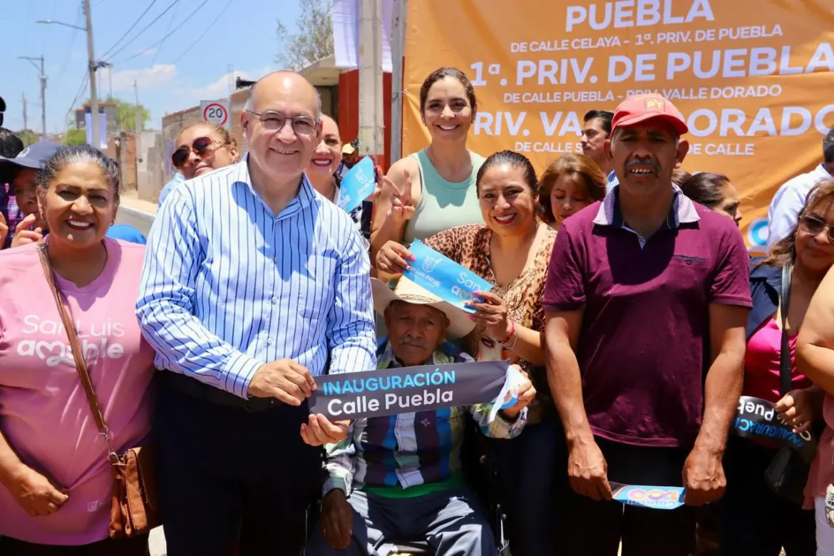 Alcalde Galindo cumple: entrega calles nuevas en Los Limones