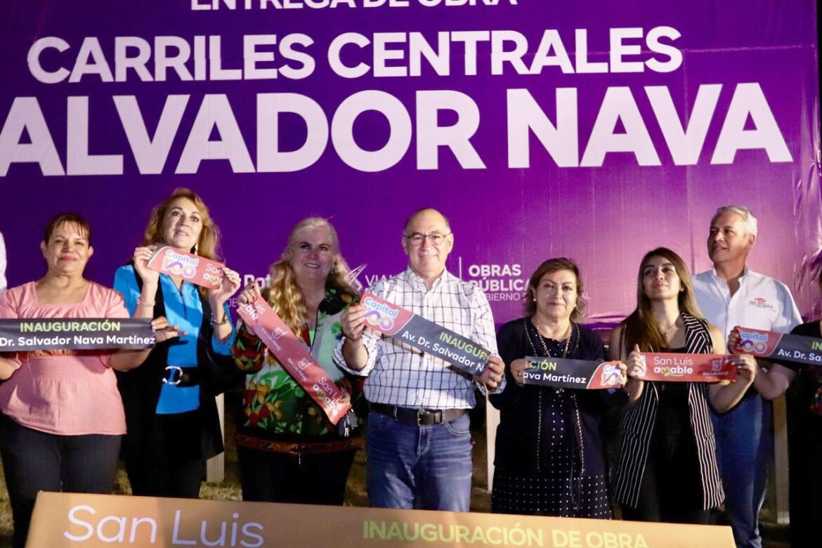 Enrique Galindo entrega la avenida Salvador Nava renovada, moderna y funcional