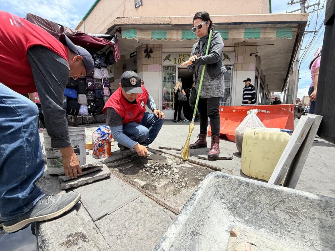 Gobierno de la Capital realiza trabajos para mantener en buen estado el Centro Histórico
