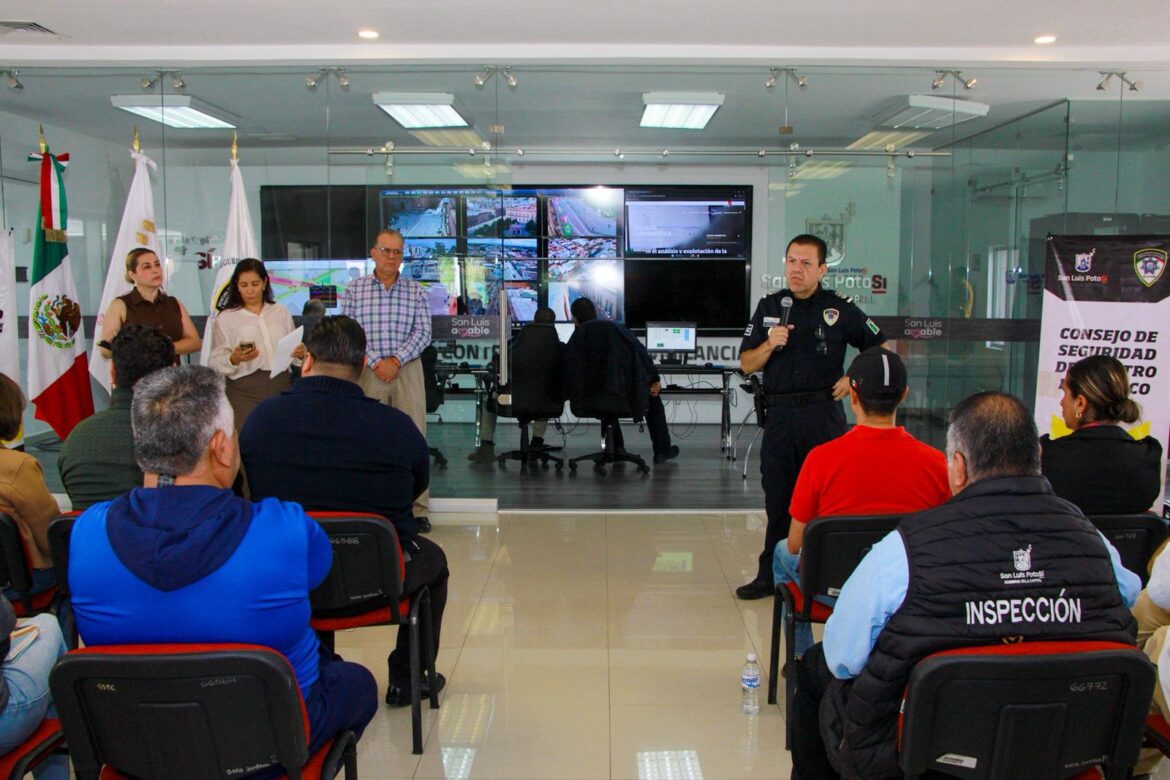 Gobierno Municipal presenta informe de acciones ante integrantes del Consejo de Seguridad del Centro Histórico