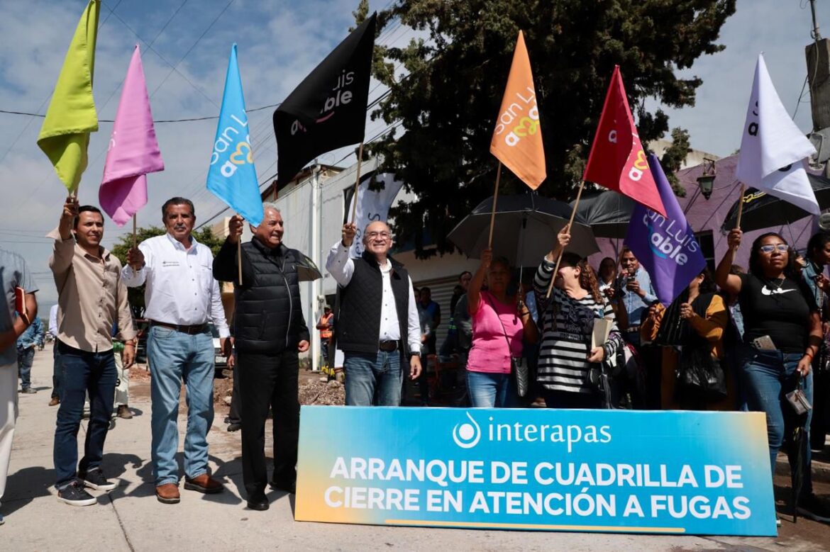 En Capital al 100, Interapas arranca cuadrilla especial para atender fugas y reforzar el bacheo