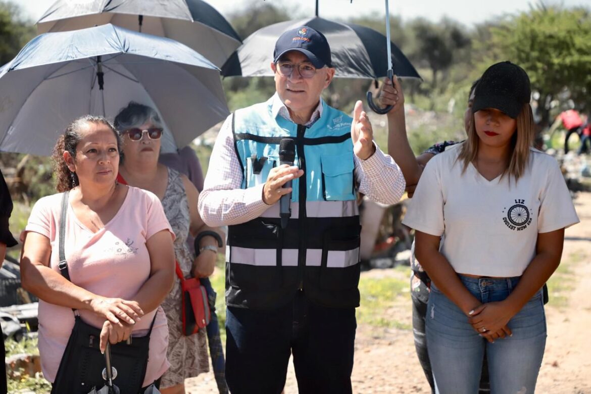 Alcalde Galindo transforma basurero clandestino en espacio social, con programa “Ecología Táctica”
