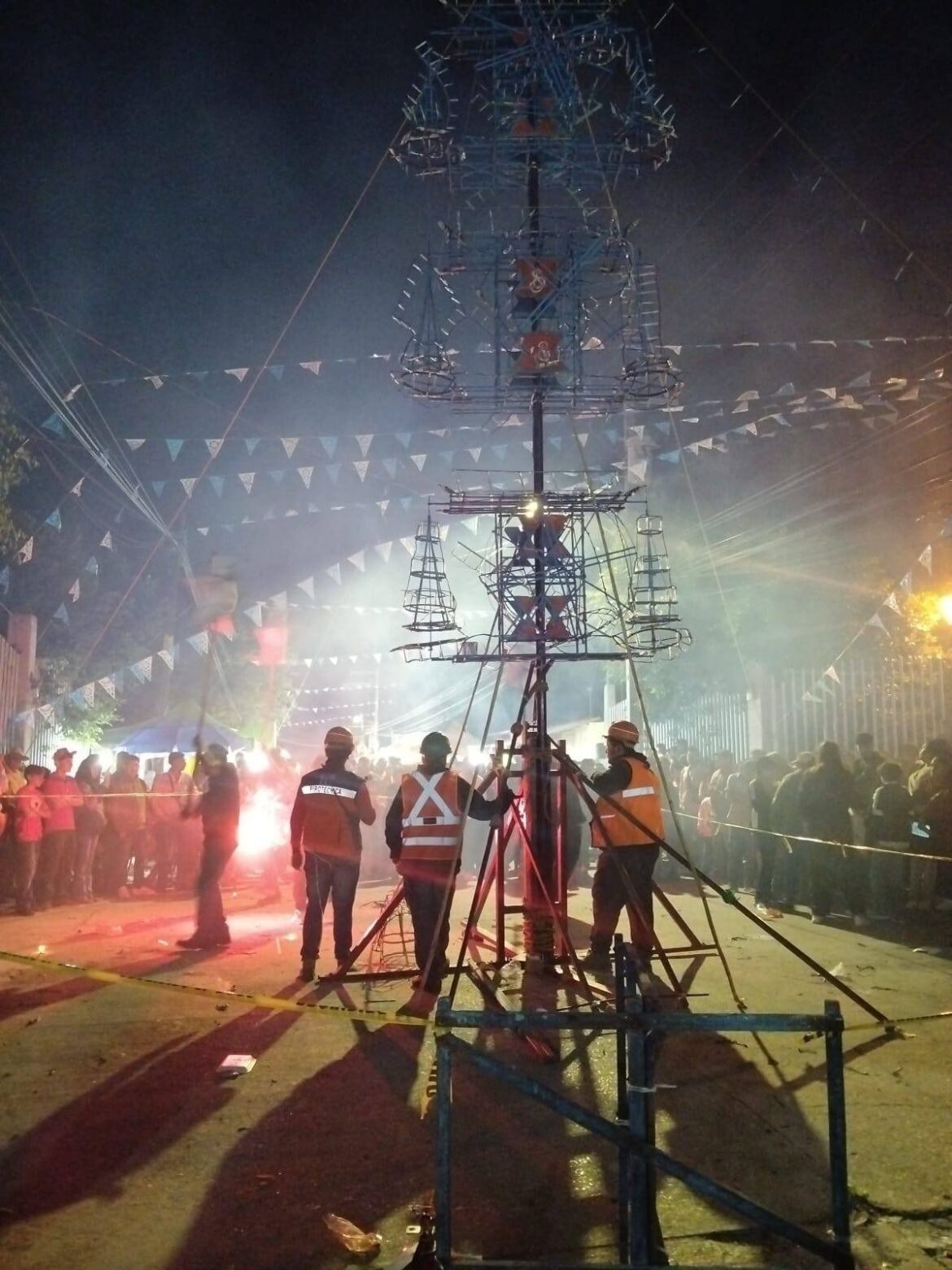 Gobierno de la Capital realiza supervisiones para evitar riesgos por uso de pirotecnia en festividades populares