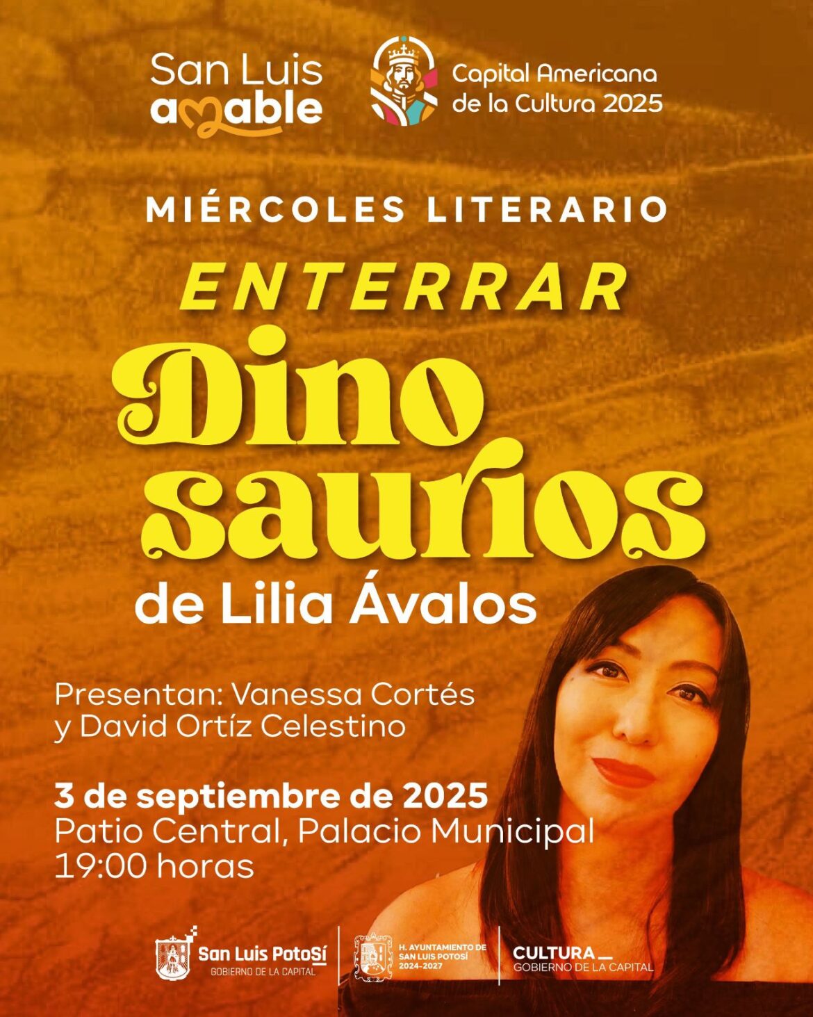 Gobierno de la Capital presenta “Enterrar dinosaurios” de Lilia Ávalos en el Miércoles Literario