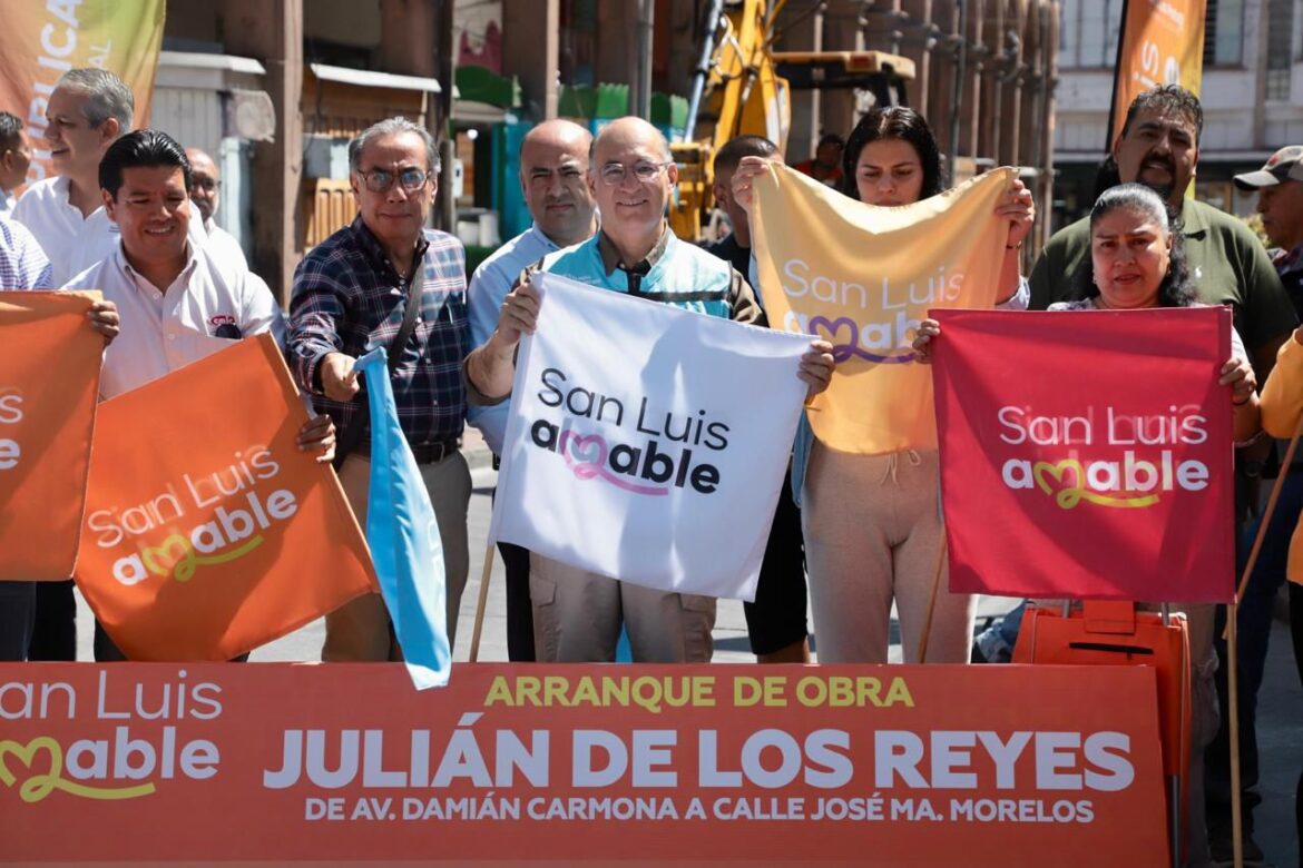 Alcalde Enrique Galindo arranca la rehabilitación integral de la calle Julián de Los Reyes