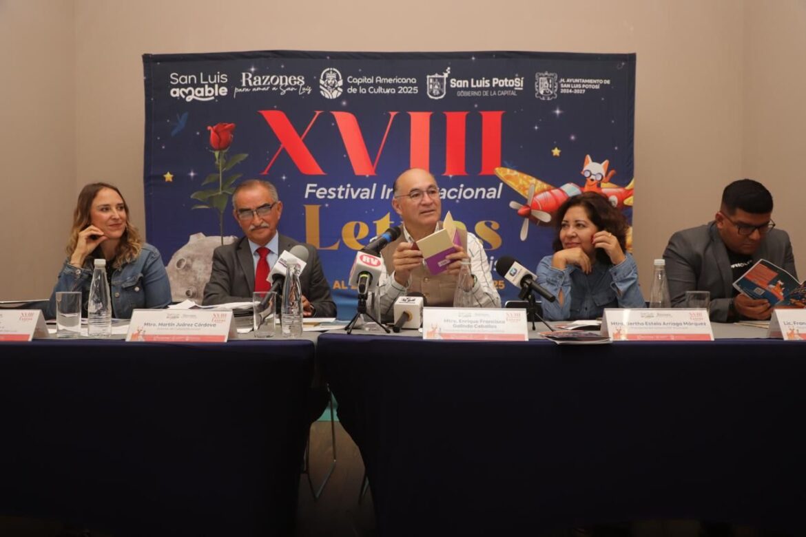 Alcalde Galindo presenta Festival Internacional Letras en San Luis 2025