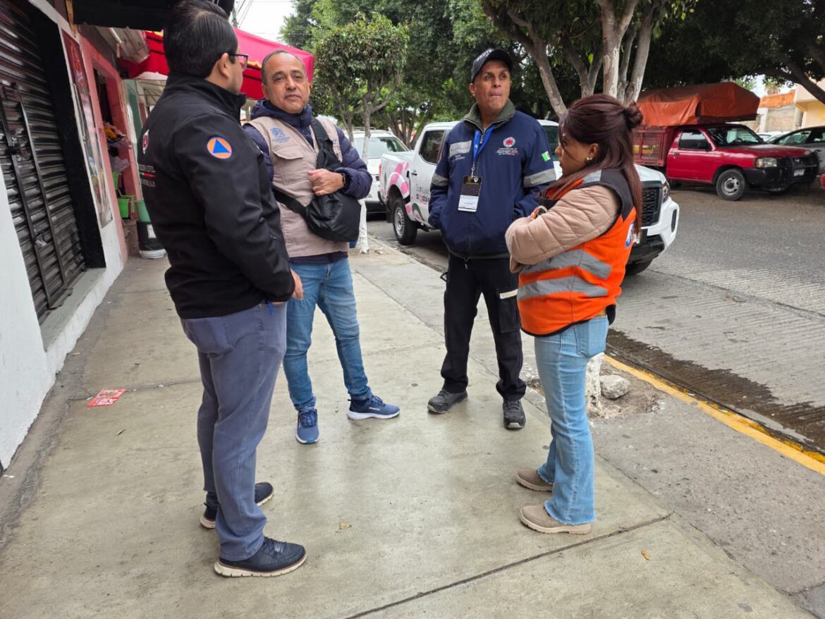 Supervisa Protección Civil Municipal medidas de seguridad en el tianguis de la colonia «El Llano»