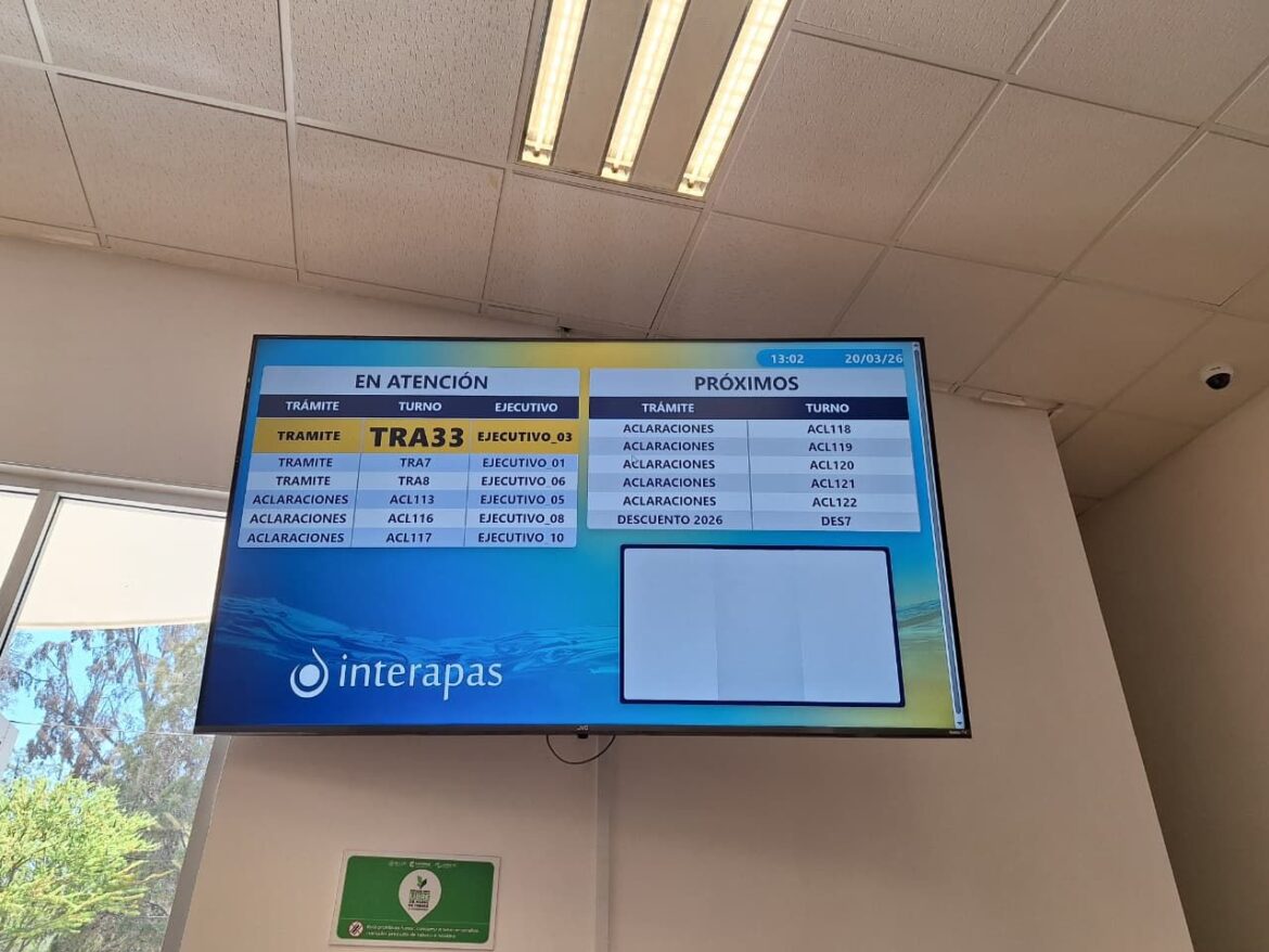 INTERAPAS implementa sistema de gestión de filas para agilizar atención en Los Filtros