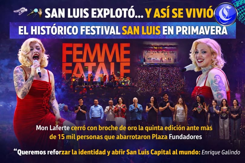 *Festival San Luis en Primavera se consagra con histórico cierre multitudinario*